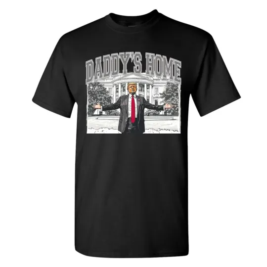 Discover President Donald Trump T-Shirt Daddys Home Grey Unisex White House MAGA 47th