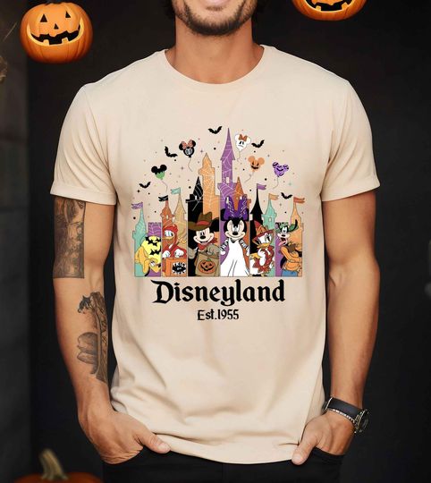 Discover Disney Mickey Friends Halloween Comfort Colors Shirt