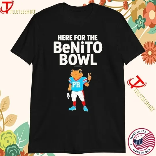 Discover Bad Bunny The Benito Football T-Shirt for Benito Bowl 2025