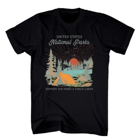 Discover USA National Parks Support Our Parks & Public Lands T-Shirt