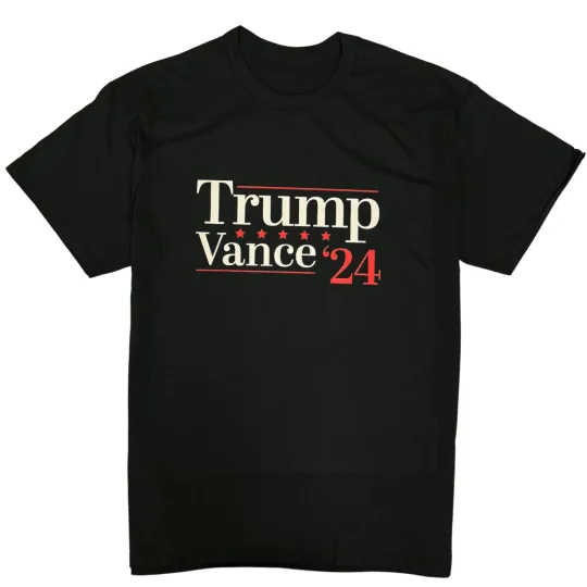 Discover Trump Vance 2024 Presidential Campaign T-Shirt Magа Black