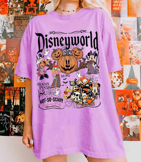 Discover Mickey And Friends Skeleton Walt Disneyworld Halloween Shirt, Mickey and Friends Halloween Shirt, Disneyworld Halloween Party 2025 Shirt