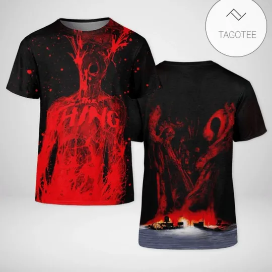 The Thing Horror Movie 3D AOP T-Shirt