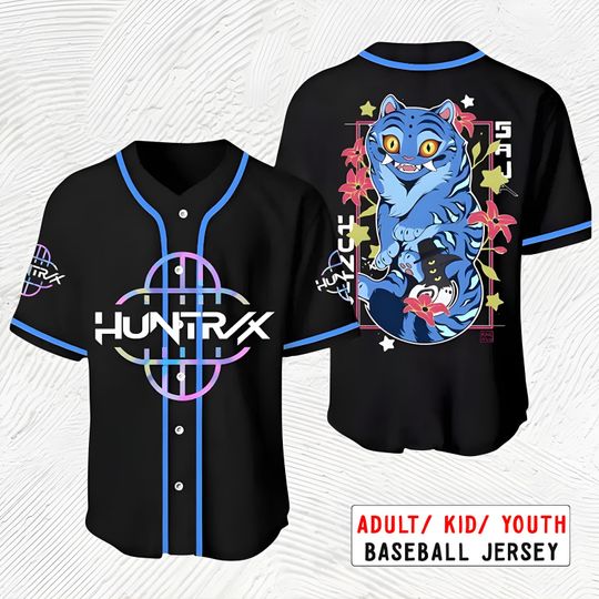 Discover Demon Hunters Tiger Jersey, Kpop Demon Hunter Jersey, HUNTRX Baseball Jersey
