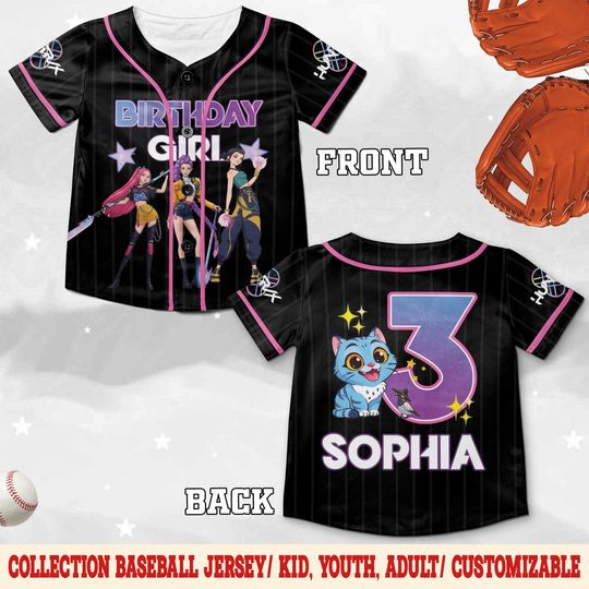 Discover Saja Boys Kpop Demon Hunters Custom Baseball Jersey Shirt, Kpop Boy Band Shirt