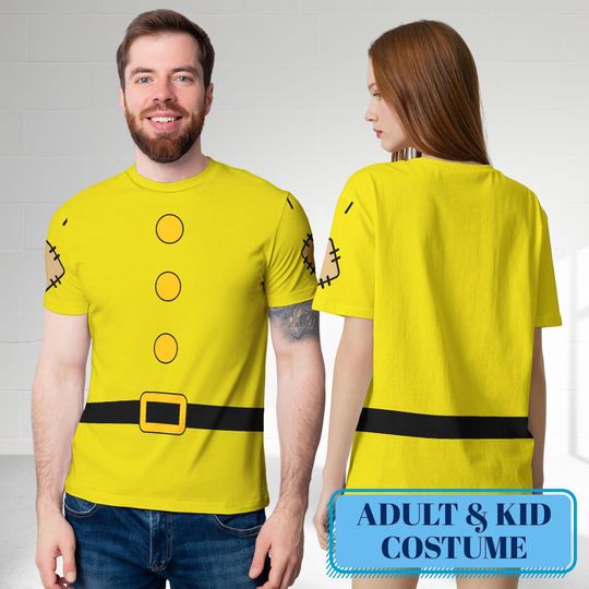 Discover Disney Dopey 3D Costume T-Shirt, Snow White and the Seven Dwarfs Halloween Group Costume, Dopey Cosplay T-Shirt