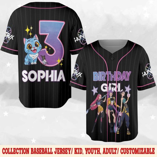 Discover Saja Boys Kpop Demon Hunters Custom Baseball Jersey Shirt, Kpop Boy Band Shirt