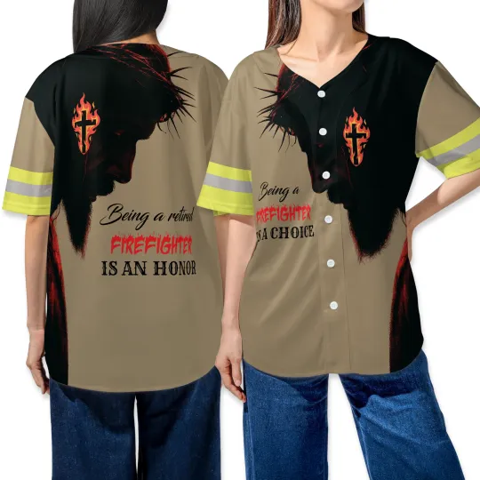 Discover Being a Retired Firefighter Baseball Jersey