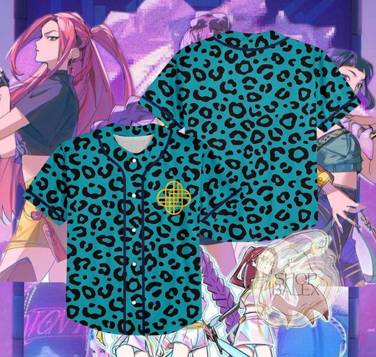 Huntrix Jersey Shirt  Rumi Mira Zoey K-pop Demon Hunters Baseball Jersey