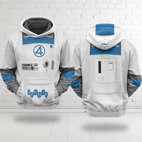 Disney Herbie The Fantastic Four Costume Halloween 3D Hoodie, Herbie Fantastic Four Cosplay Hoodie, The Fantastic Four All Over Printed Hoodie