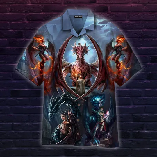 My Beauty Dragon Witch Hawaiian Shirt