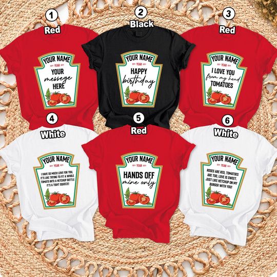 Discover Matching Condiment Halloween Costume, Condiments Group Shirt, Family Group Halloween Cosplay Sauce Shirt, Halloween Party Tee