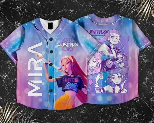 Discover Saja Mira Kids and Youth Baseball Jersey, Crop Top Adult Unisex Varsity Baseball Jersey