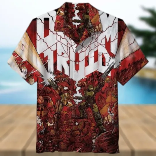 Discover Dooom 3D Funny Hawaiian Shirt