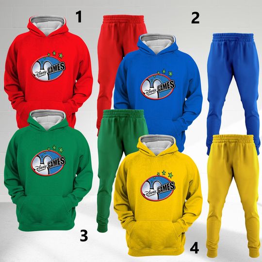 Discover Disney Game Channel 3D Hoodie Joggers Sets, Mickey Ears Gaming Team, Magic Kingdom Trip Family Matching, Tour Friend Vacation Group Hoodie