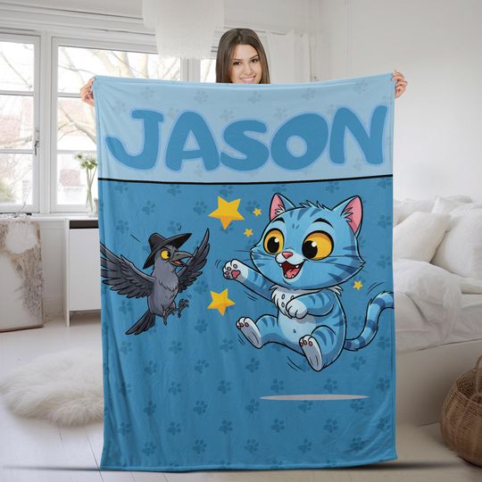 Discover Kpop Demon Hunters Custom Blanket, Kpop Fun Gift, Cozy K-Pop Demon Hunters Huntrix Blanket