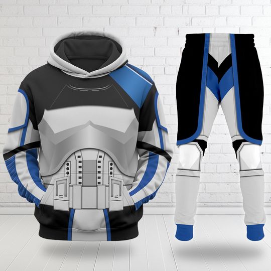 Captain Rex Captain 3D Hoodie Joggers Sets, Star Wars Hero Hoodie Tracksuit 3D Clothing, Starwars Warrior Costume Halloween Hoodie