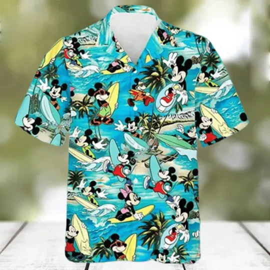 Discover Disney Mickey Mouse Hawaiian Shirt for Beach Holiday