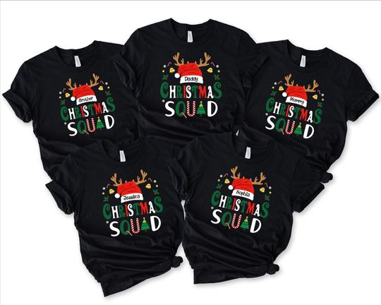 Discover Christmas Squad Shirt, Family Christmas 2025 Shirts, Christmas Group Shirt, Christmas Family Shirt, Christmas Pajamas, Family Matching Shirt
