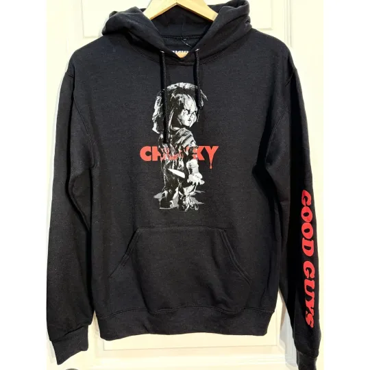 Discover Chucky Good Guys Black Hoodie Sweatshirt, Unisex Size S, NWT