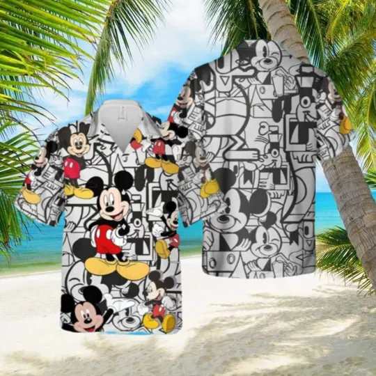 Discover Tropical Aloha Mickey Mouse Hawaiian Shirt Summer Gift For Friend