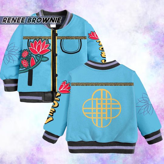 Discover Zoey Kids and Youth Baseball Jacket  Huntrix Demon Hunters Cosplay Varsity Jacket