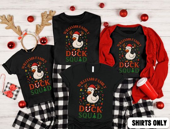 Christmas Duck Family Christmas Shirt, Matching Funny Christmas Duck Tshirt Duck Lover Christmas Tee, Farm Lover Gift, Duck Christmas Gift