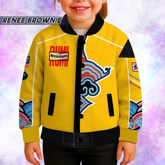 Custom Rumi Huntrix Baseball Jacket Kids & Youth Varsity Jacket