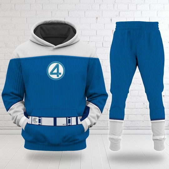 Susan Storm Fantastic Four Marvel 3D Halloween Hoodie Jogger Set, Fantastic Four Cosplay