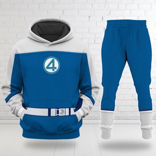 Discover Johnny Storm Fantastic Four Marvel 3D Hoodie Jogger Set , Marvel Fantastic Four First Steps, Fantastic Four Cosplay