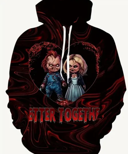 Discover Horror Hoodie Movie Size Large/chucky Sweater Large/cosplay Sweater Large