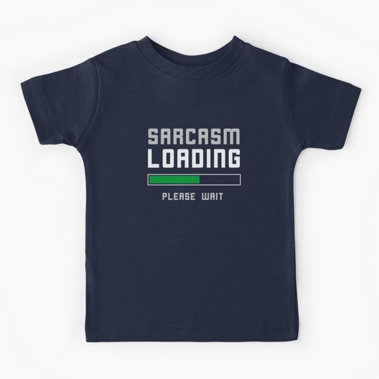 Discover Funny Sarcasm Loading Pun Kids T-Shirt