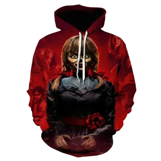 Men’s Horror Movie Hoodie – Chucky 3D Printed Sweatshirt