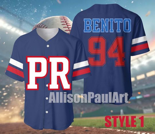 Discover Custom Benito Bowl Baseball Jersey,Puerto Rico Boricua Debi Tirar Mas Fotos Inspired,94 Baseball Jersey, Benito Team, Custum Jersey For Team