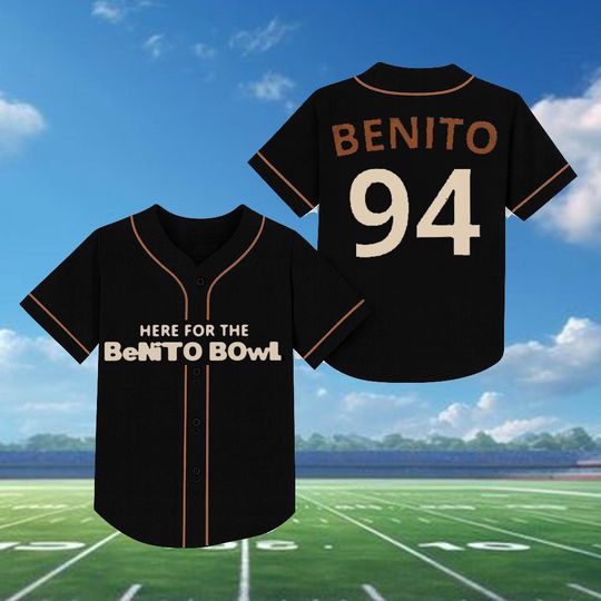 Here for the Benito Bowl Baseball Jersey, Custom Benito Jersey Shirt, Bad Bunny Jersey