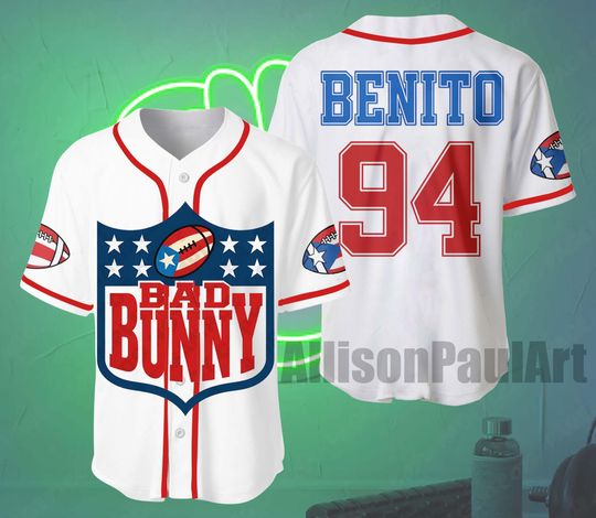 Discover Custom Benito Bowl Baseball Jersey,Puerto Rico Boricua Debi Tirar Mas Fotos Inspired,94 Baseball Jersey, Benito Team, Custum Jersey For Team
