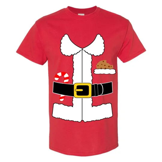Discover Adult Christmas SANTA CLAUS SUIT COSTUME SHIRT SMALL to 5XL XMAS PARTY T-Shirt