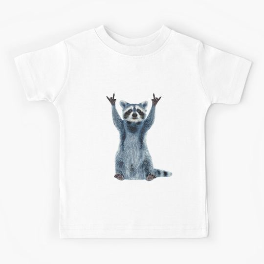 Discover Raccoon Shirt-Cool Nature Raccoon Tee Cute Raccoon Classic Kids T-Shirt