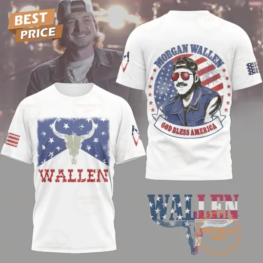 Wallen Western God Bless America Limited Edition T-Shirt
