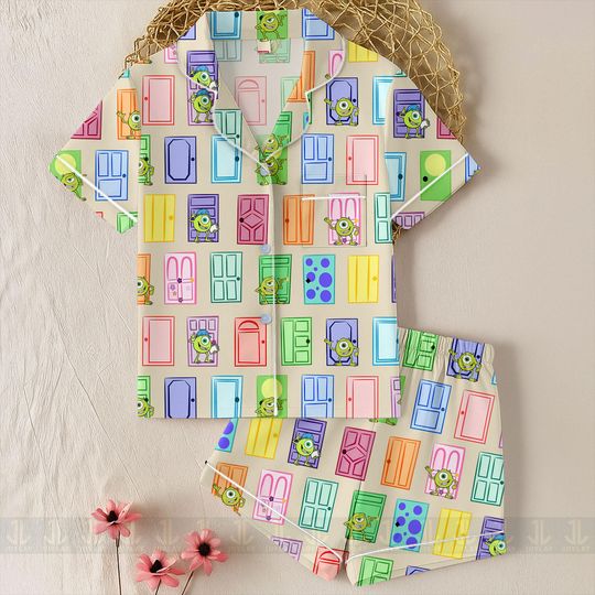 Monster Jame Sullivan Mike Wazowski Unisex Pajamas Set