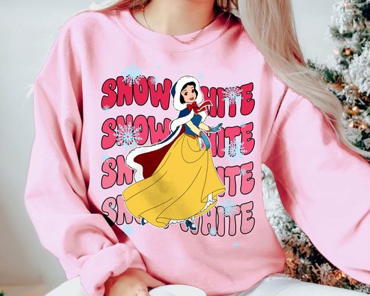 Snow White Christmas Sweatshirt | Retro Disney Princess Holiday Shirt | Vintage Family Matching Tee 2025
