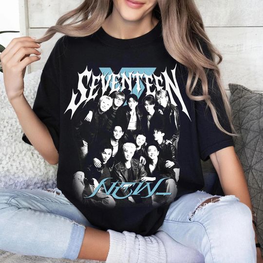 Retro Seventeen Bootleg T-Shirt, K-Pop SVT Tour 2025, Seventeen Say The Name Tee