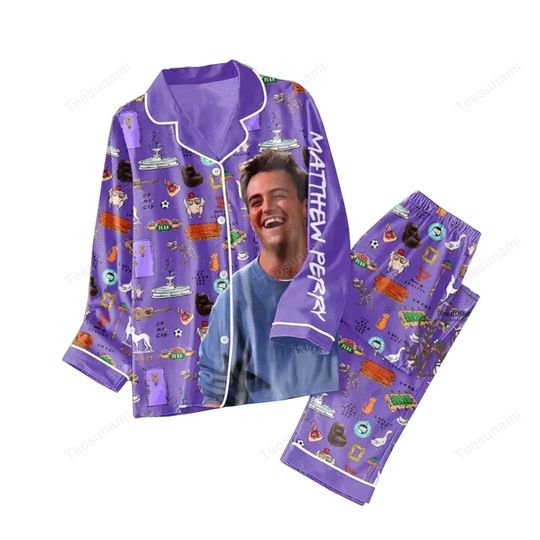 Retro Sitcom TV Show Inspired Pajama Set  Funny Character Sleepwear, Vintage TV Nightwear Gift