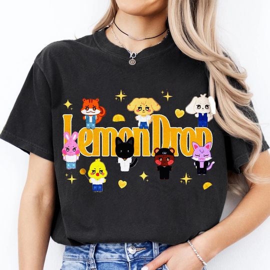 Ateez Lemon Drop T-Shirt In Your Fantasy Tour Hongjoong Seonghwa Yunho Yeosang San Mingi Wooyoung Jongho