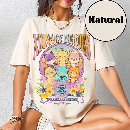 Discover Xdinary Heroes Beautiful Mind World Tour 2025 Retro Shirt, Xdinary Heroes Shirt, Xdinary Gunil, Jungsu, Gaon, O.de, Jun Han, Jooyeon Tshirt