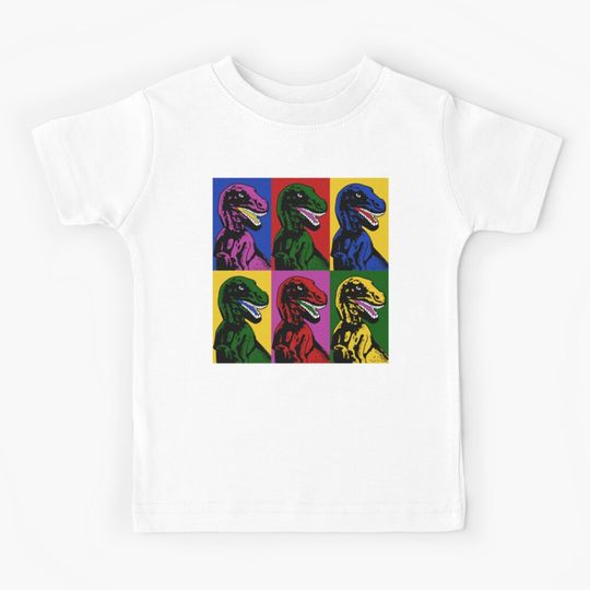 Discover Dinosaur Pop Art Kids T-Shirt