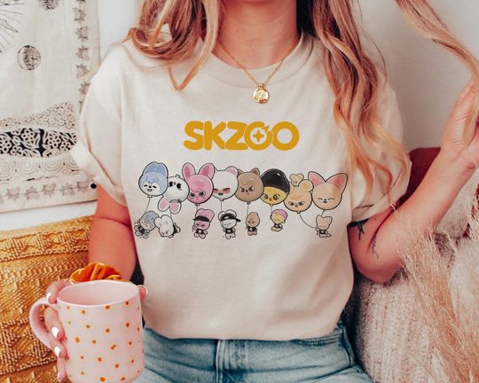 Discover Stray Kids Zoo Chibi Shirt, Skzoo Cute Shirt, Stray Kids Bangchan, Changbin, Felix, Lee Know, Stray Kids Shirt, SKZ Domin Ate Tour, Straykid