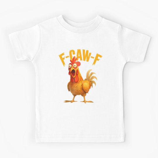 Discover  F-Caw-F Chicken Ohh "Sassy Raven Rooster" Kids T-Shirt