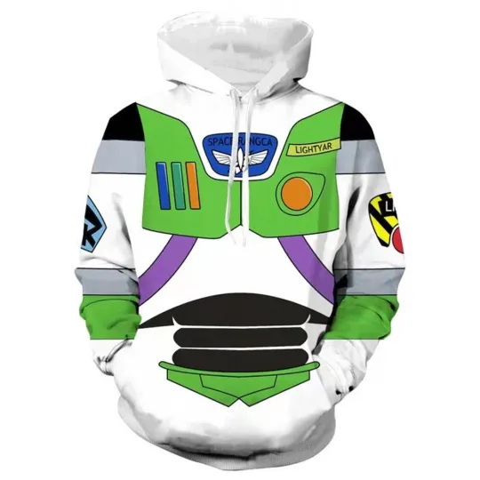 Toy Story 4 Buzz Lightyear Cosplay Hoodie 3D Printed Sweatshirt Pullover Hoodie