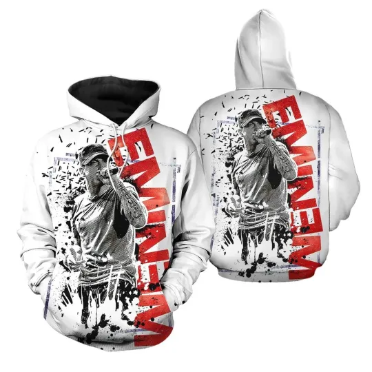 Discover Men Hoodie Rapper Eminem 3d Hoodie Kids